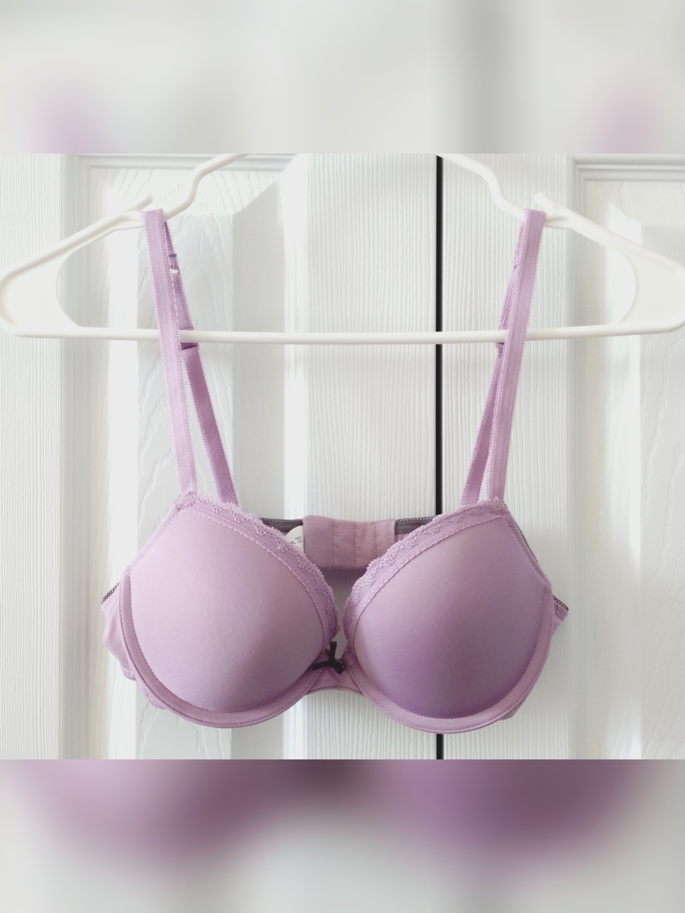 3/$25 - Lilac Lavender Lace Trim Bra - Foreve 21